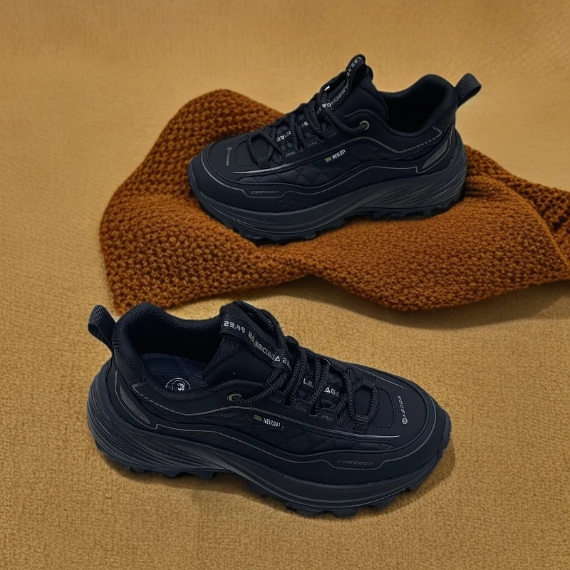 2025年春季新款复古百搭透气登山鞋男士防滑软底轻便户外休闲男鞋