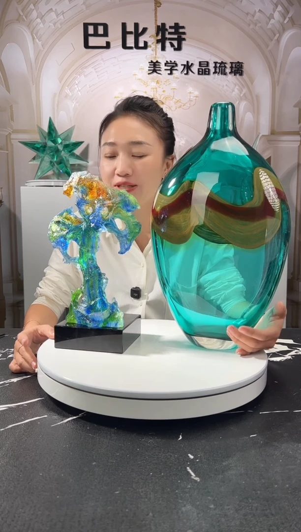 茶宠巴比特美学 中号太湖石加小号流沙赏瓶