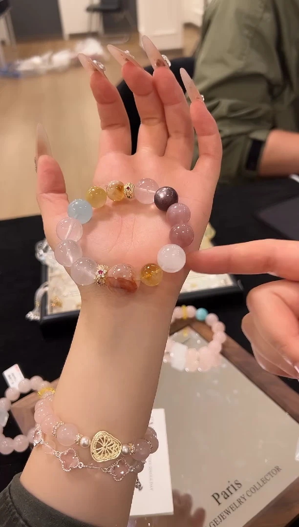 未镶嵌手链水晶大M多宝设计款手串