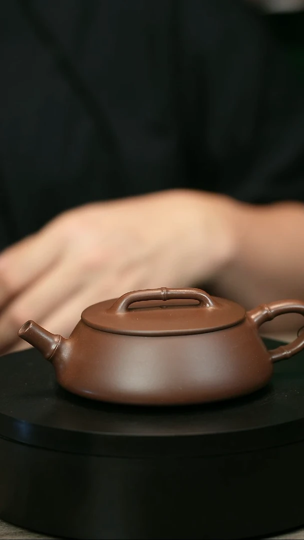 茶壶紫砂闲*H1458赵信军竹节瓢