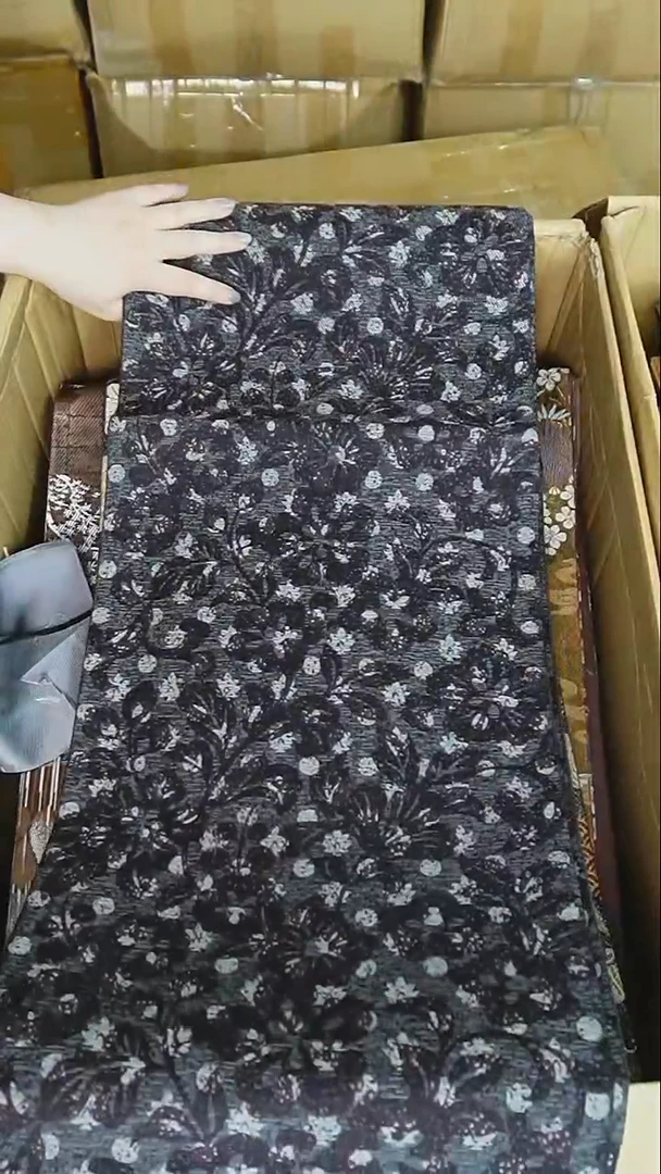 织绣164单面全通细密织花卉