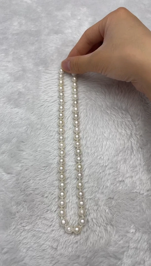 项链银S925镶嵌海水珍珠AK8-8.5mm