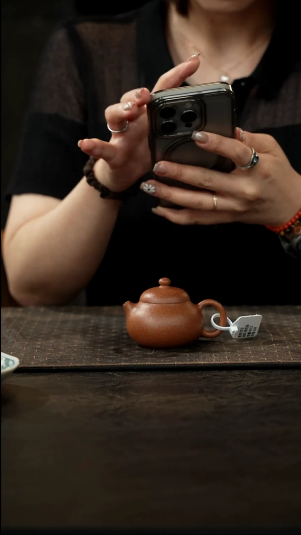 茶壶紫砂桃花泥文旦80cc