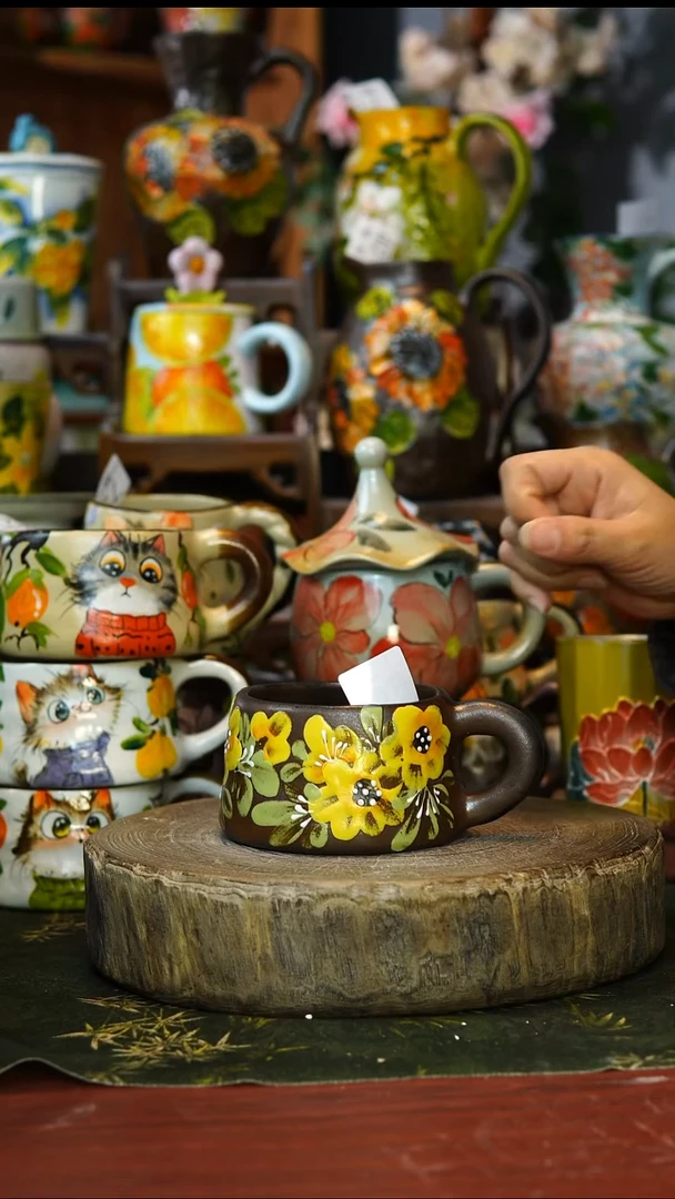 陶瓷104景德镇手工手绘釉下彩