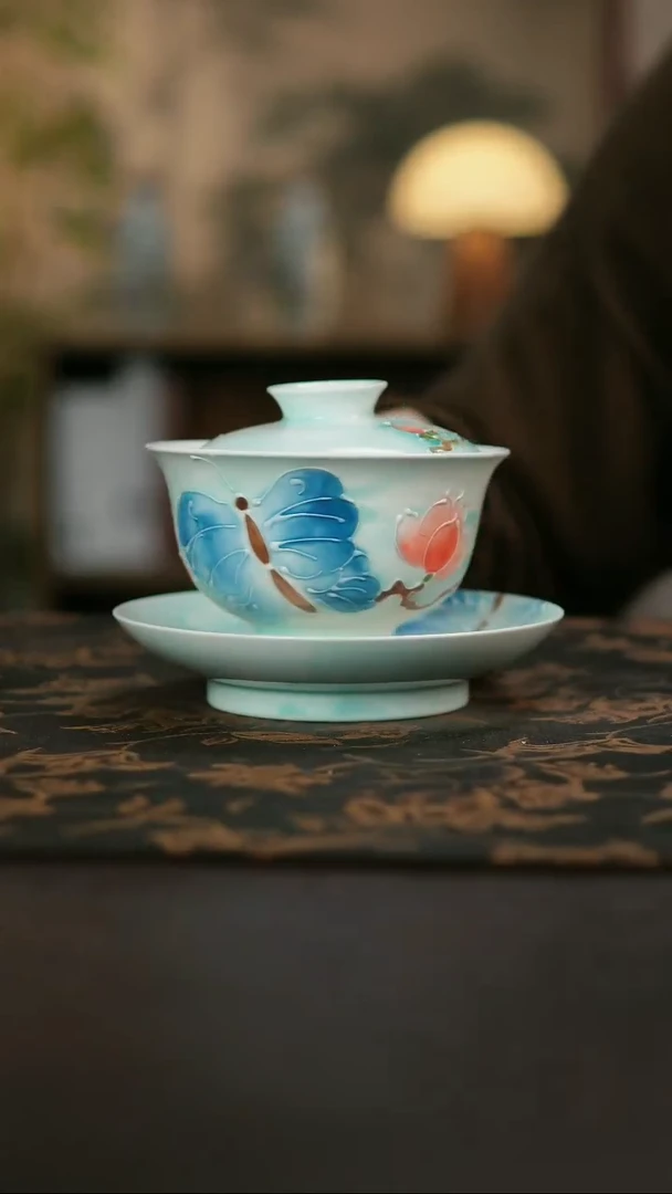 景德镇陶瓷杯碗柴烧多人