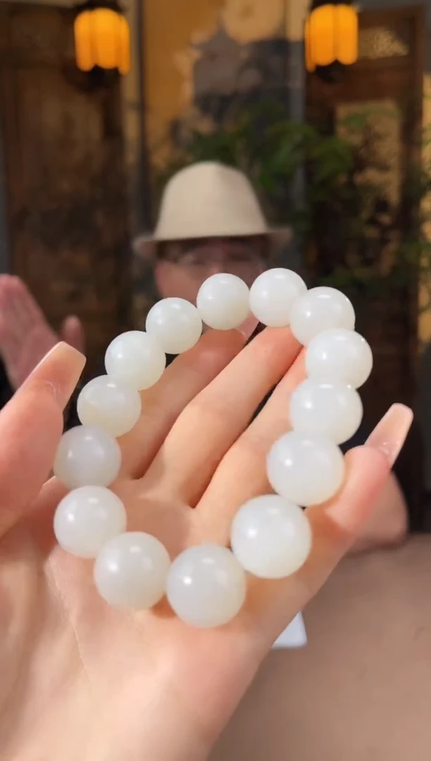 和田玉未镶嵌颈饰S343