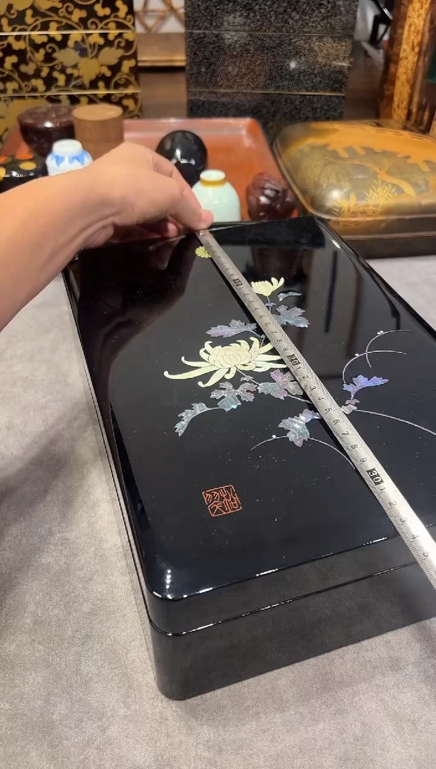 彩螺钿 文房盒 大漆漆器大漆漆器