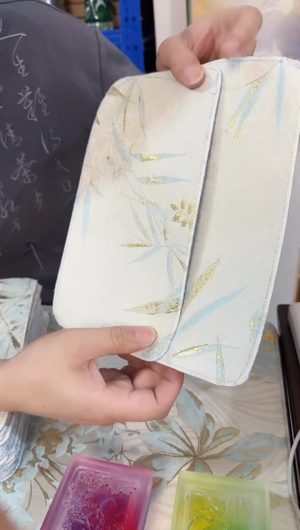 织锦蓝色臂垫2个