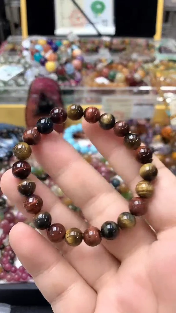 黑曜岩未镶嵌手链手链22