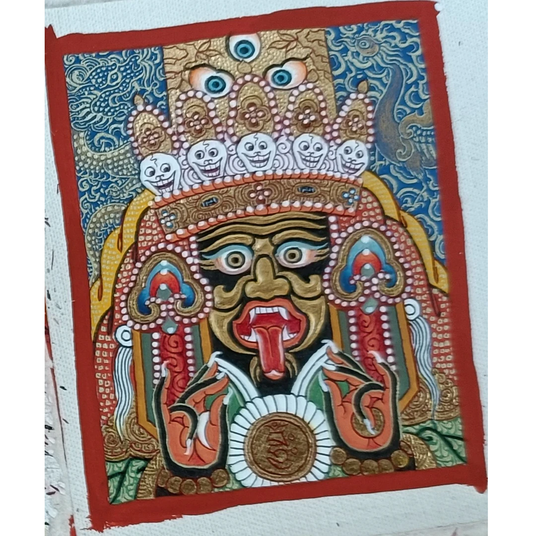 热贡手绘唐卡——扎基拉姆