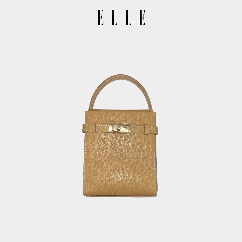 ELLE25新款【咸酥方糖】凯莉方包高级感多功能百搭时尚手机包25089