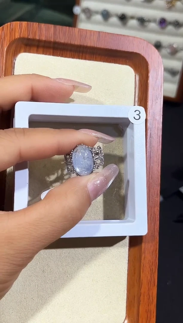 【闪购商品】烟晶戒指银S925镶嵌定制