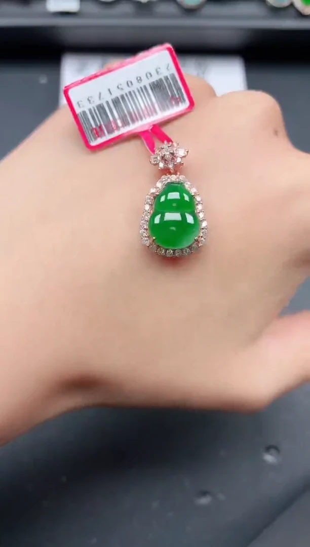 翡翠戒指银S925镶嵌111