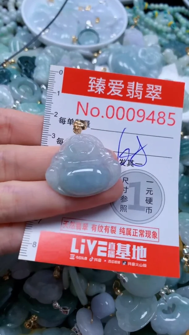 翡翠未镶嵌吊坠(不含链)9485