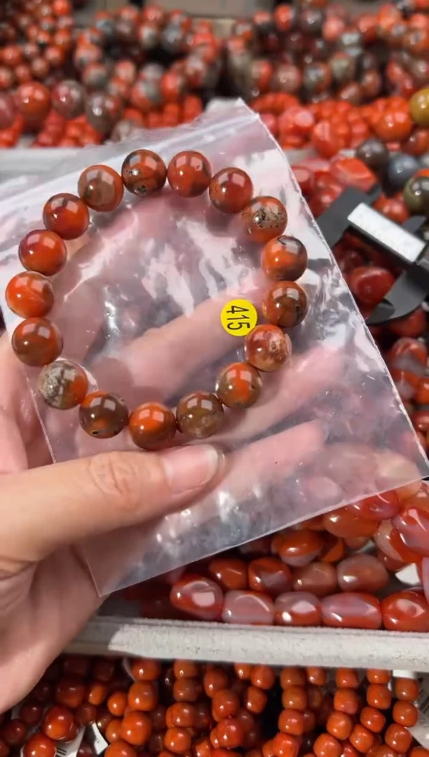 南红玛瑙手串未镶嵌12+