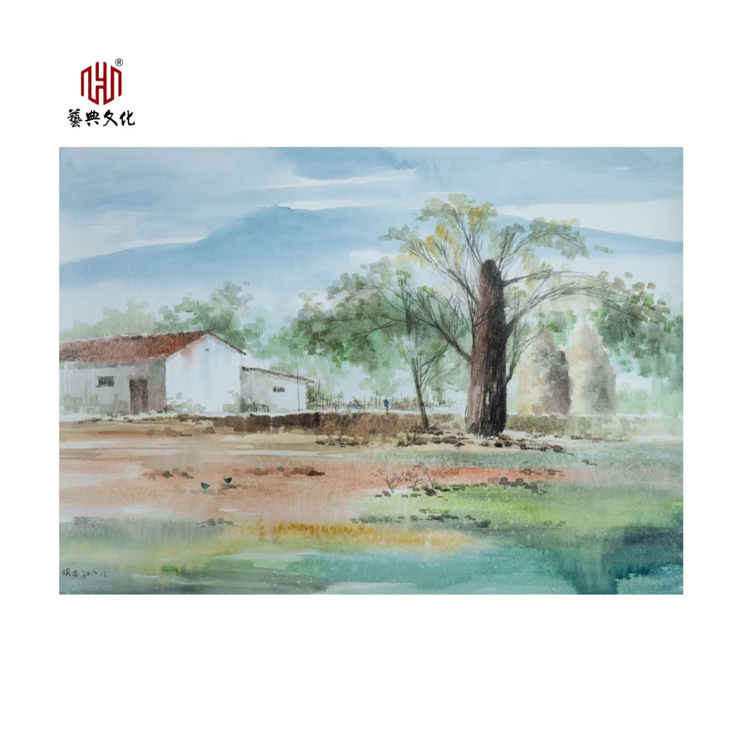 「漓江画社」  崔明达 宣纸 画芯尺寸107*78cm 手绘原作 水彩画收藏