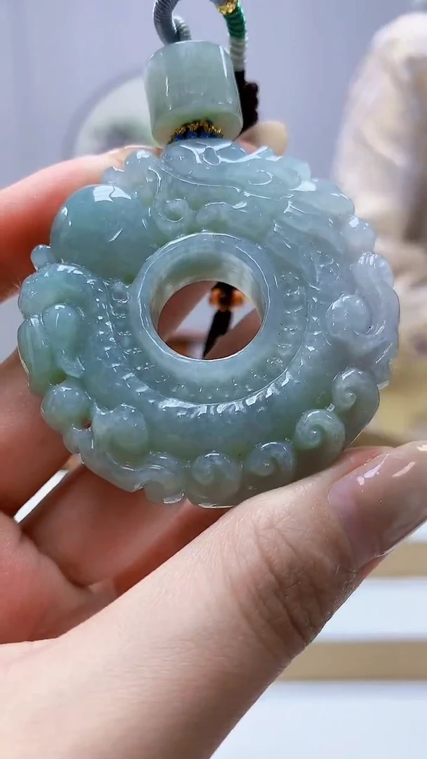 未镶嵌定制翡翠4812MM-毛货挂件123