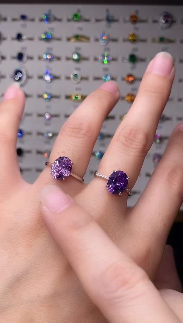 5克拉蓝宝石（处理）欧美风戒指