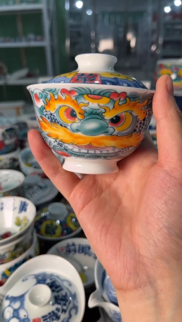 陶瓷昨明景德镇陶瓷：盖碗