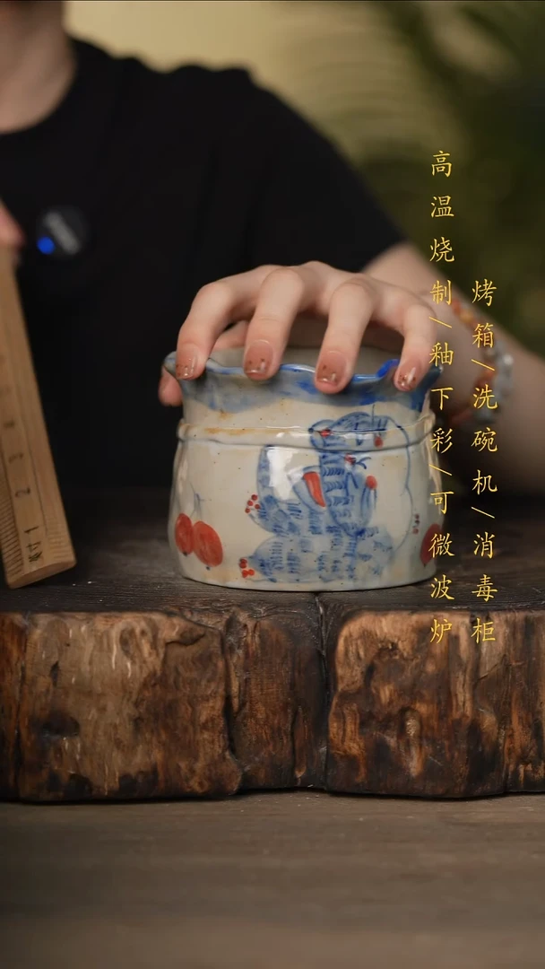 瓷片景德镇高温釉下彩可微波烤箱洗碗机