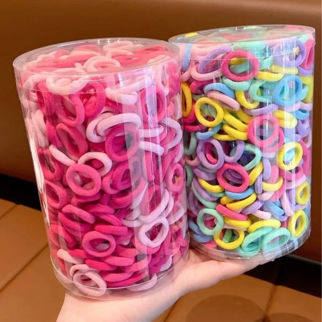 儿童彩色毛巾圈女童高弹力发圈头绳小女孩不伤发橡皮筋发绳头饰品