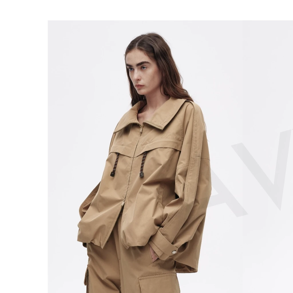 AVVENN户外短款外套宽松百搭