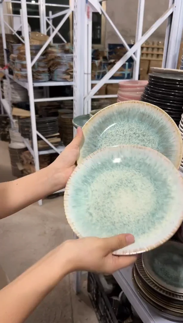 陶瓷外贸尾货瑕疵满20包邮X2小盘
