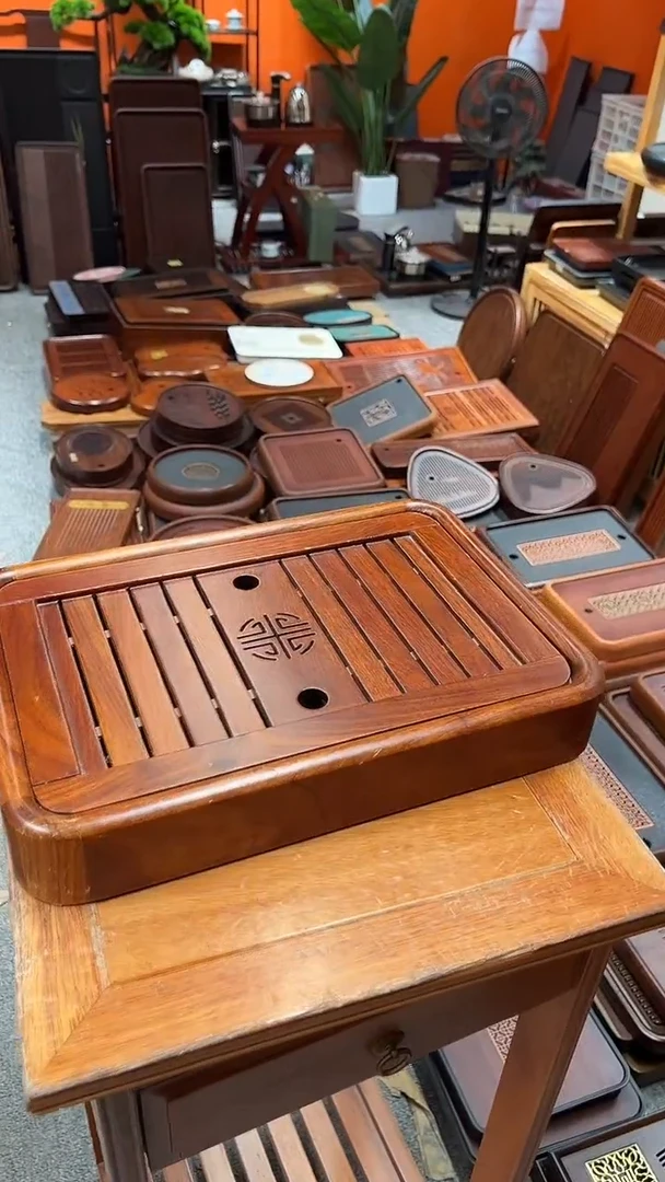 福利大叶花梨木长38CM*宽26CM茶盘