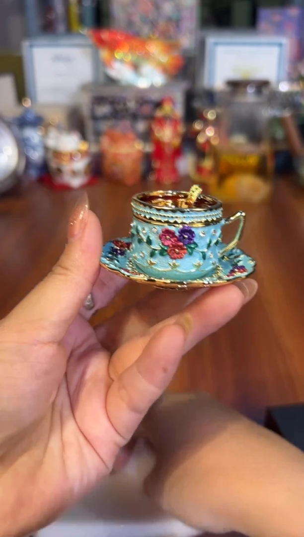 116新款蓝色小号咖啡杯