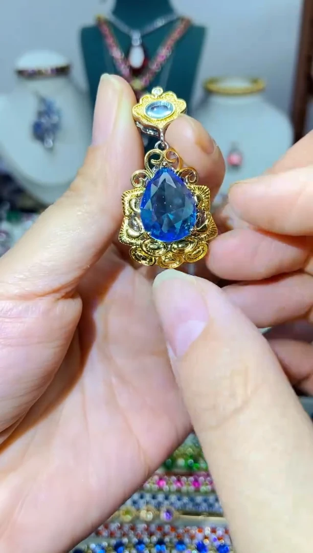 银S925镶嵌戒指烟晶142