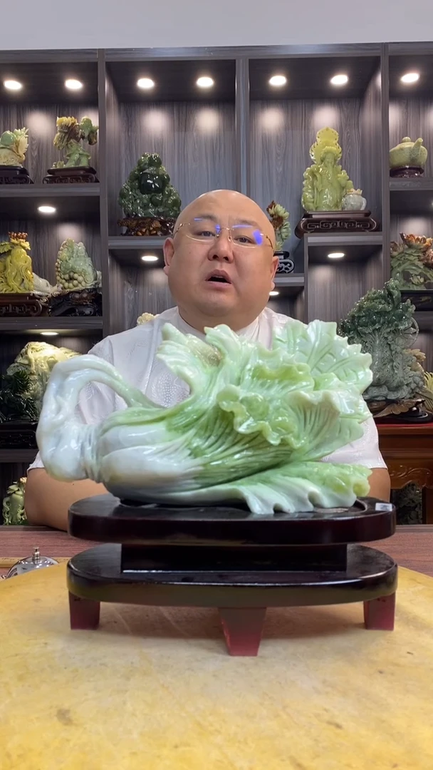 玉时***?玉岫岩料手工雕刻摆件居家装饰送礼一物一图