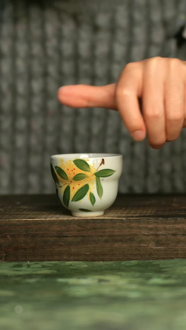 陶瓷青诗集手工手绘瓷器