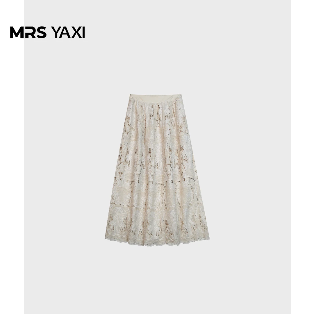 Mrsyaxi重工精品蕾丝半身裙YX5031902