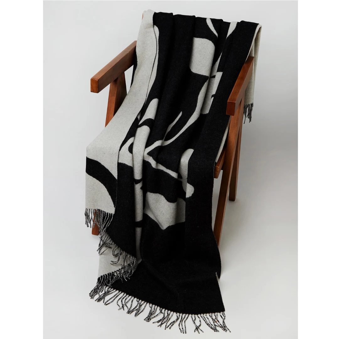 2025新款订单款加厚双面双色纯羊毛盖毯家居办公通用保暖大披毯