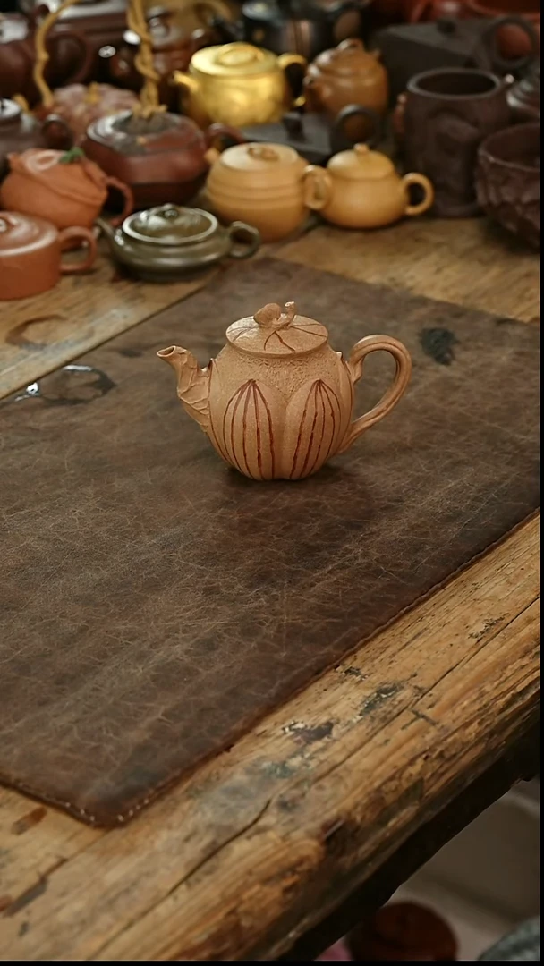 茶壶紫砂莲藕壶紫砂壶160cc