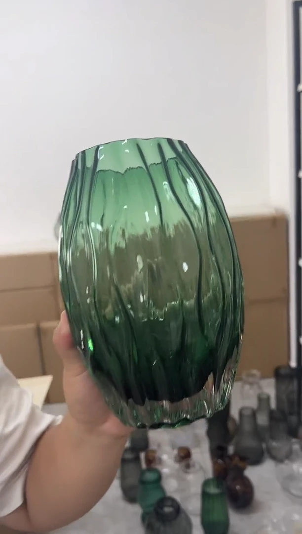 现代客厅摆件玻璃花瓶高级感