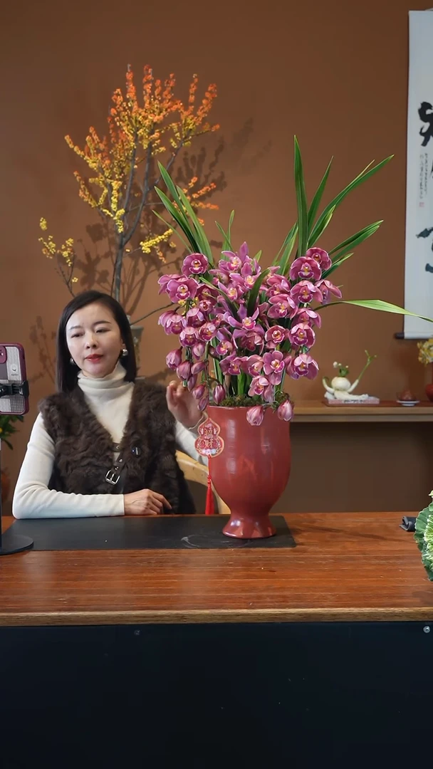 全部花朵小紫盆景盆景