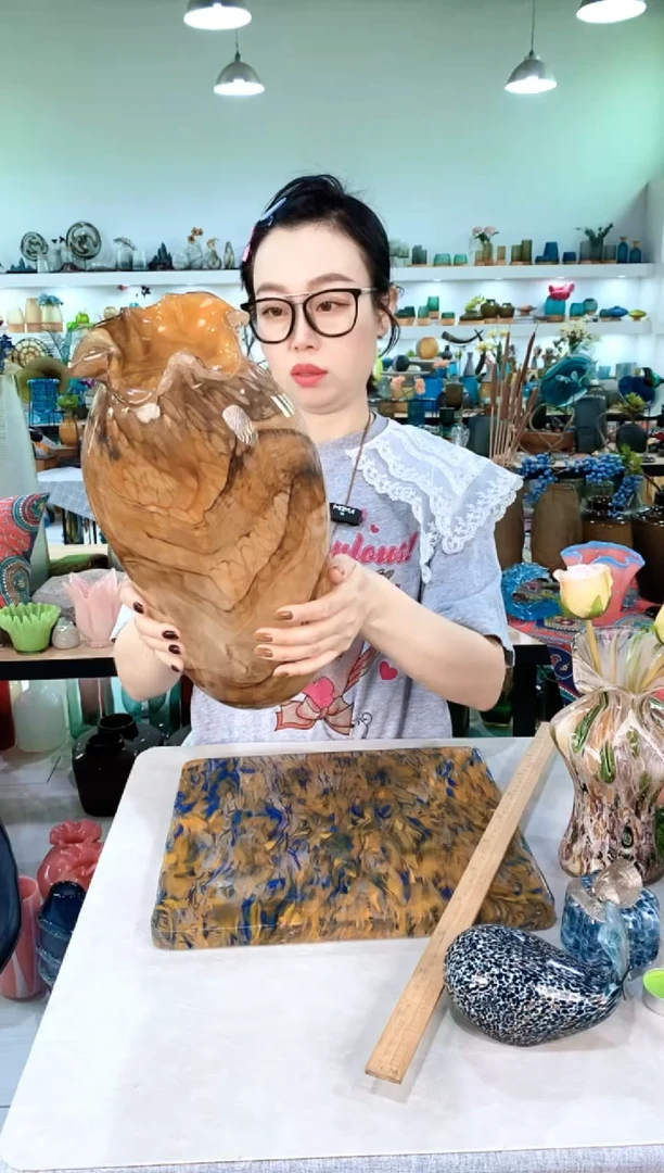 四*妈慕忆家手作琉璃花瓶