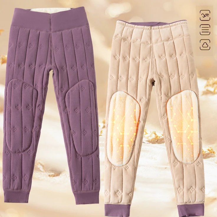 750/611#冬季德绒无感羊毛男女保暖裤