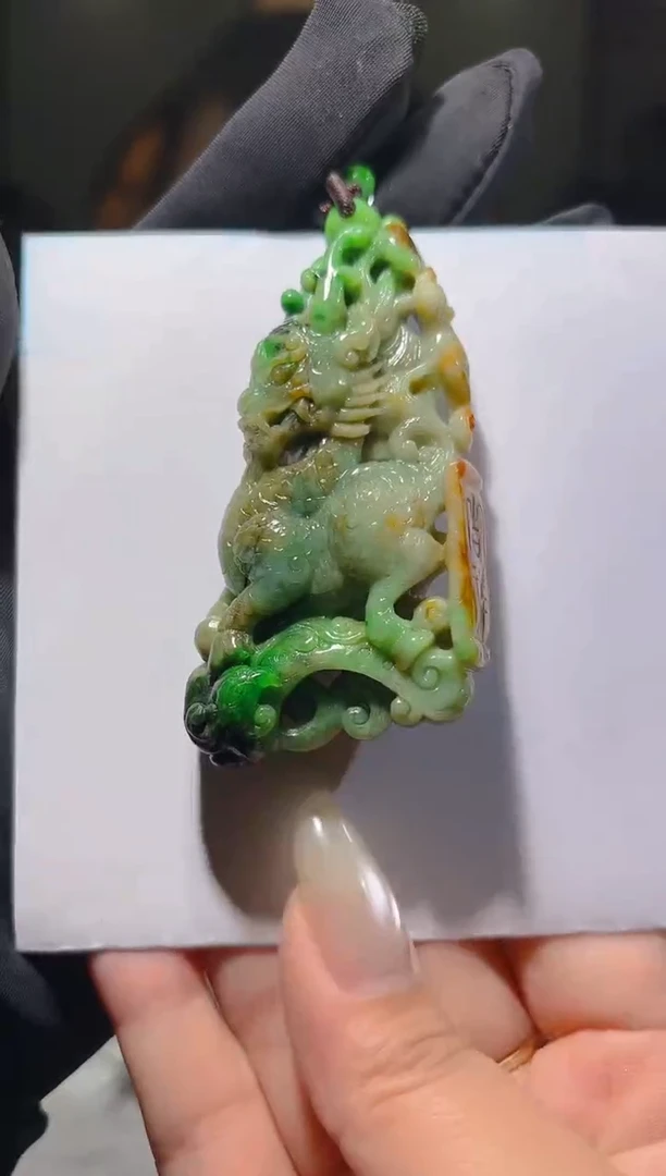 未镶嵌定制翡翠23/1223/L/麒麟