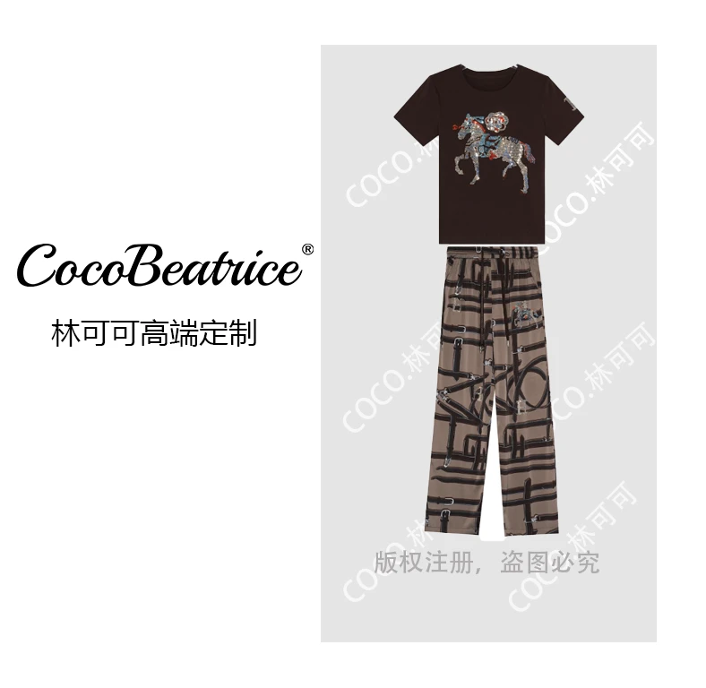 【COCO林可可】A79369新款洋气百搭休闲套装