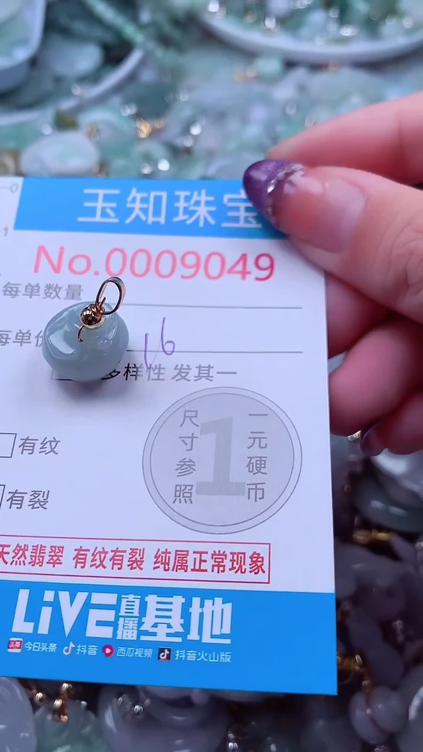 翡翠未镶嵌吊坠(不含链)9049