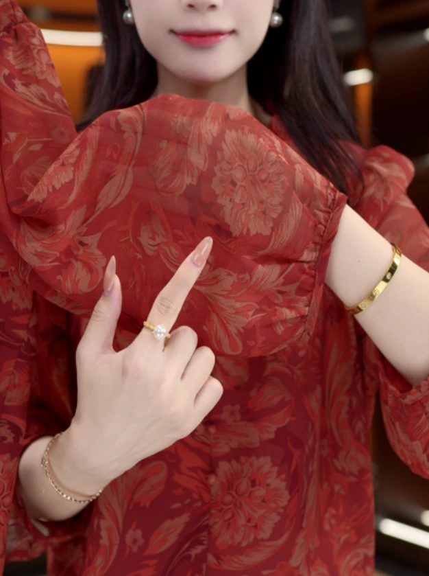 堇兰2025新款新中式国风设计感气质小衫M396鑫鑫