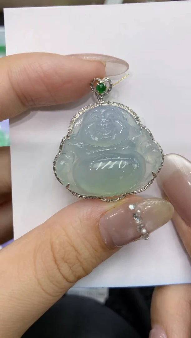 【闪购商品】翡翠颈饰18K金镶嵌222222222