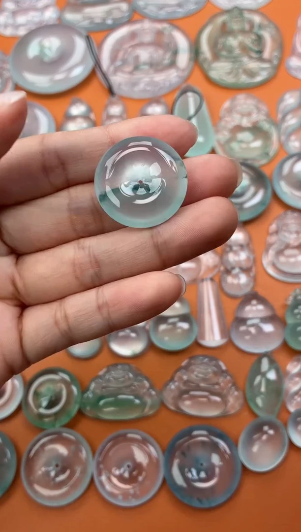 吊坠(不含链)未镶嵌翡翠47 平安扣 24.7 6.5