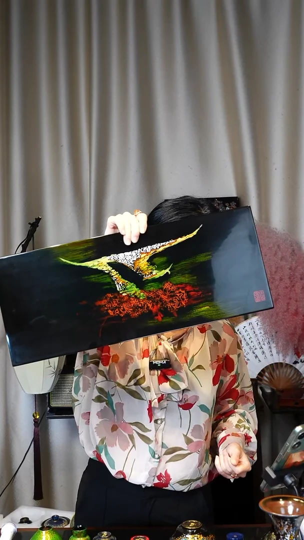 任宏老师大漆茶盘50*20*3
