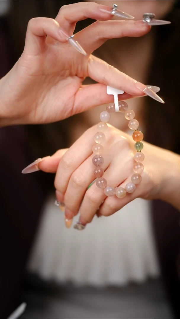 合金手串水晶兔毛