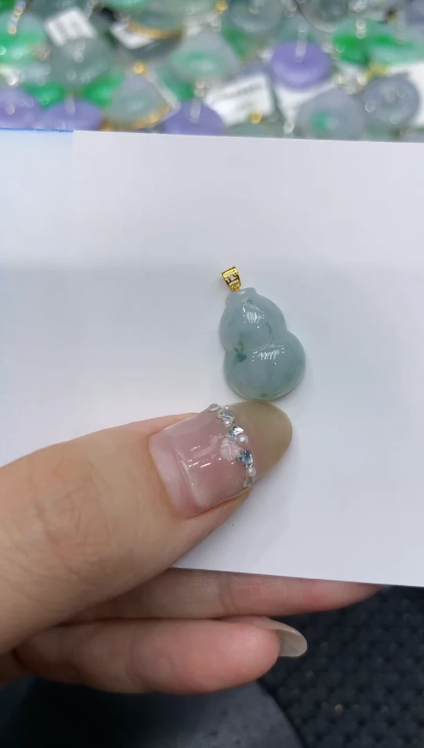 【闪购商品】翡翠颈饰18K金镶嵌222222222