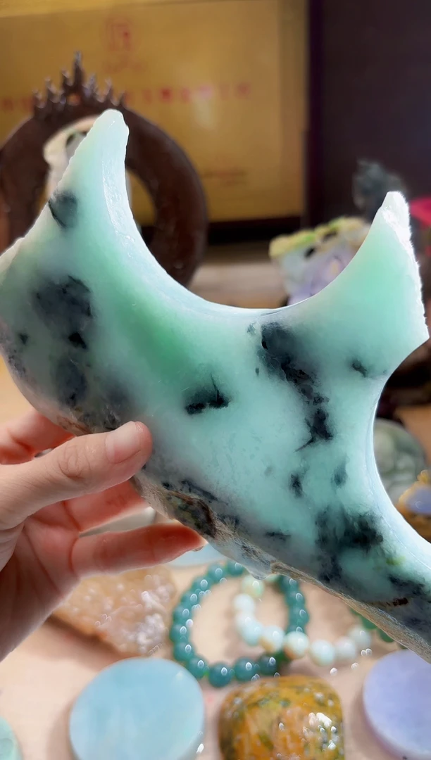 未镶嵌挂件翡翠A货柠优5735