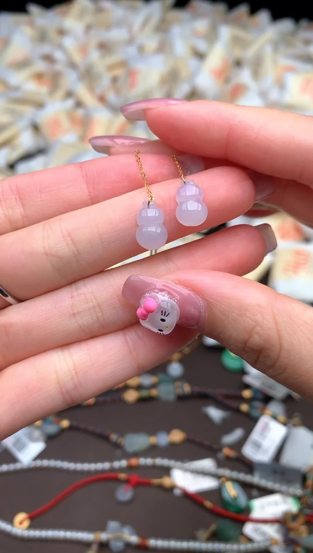 【闪购商品】翡翠挂件18K金镶嵌—
